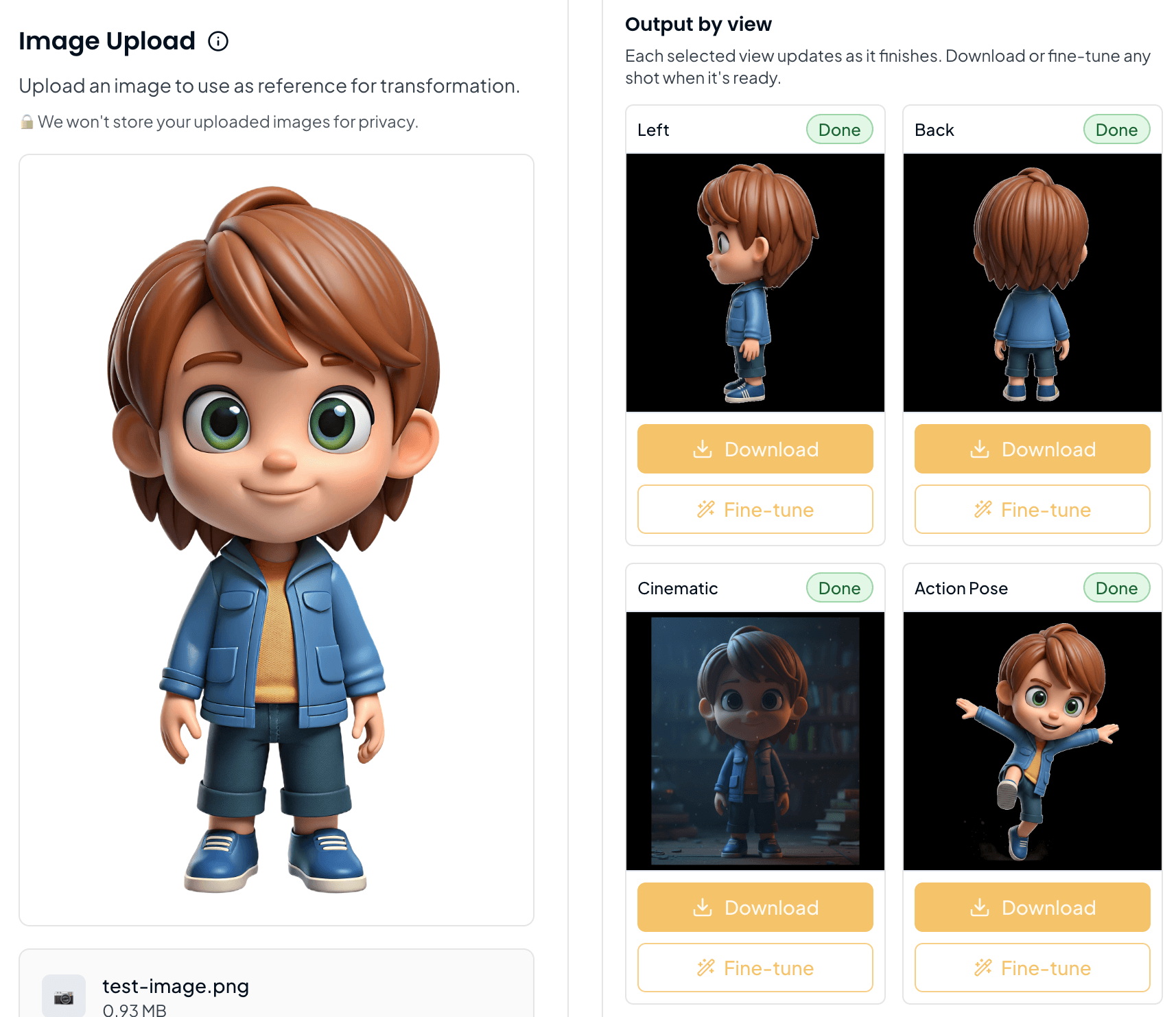 Consistent Character Generator Example